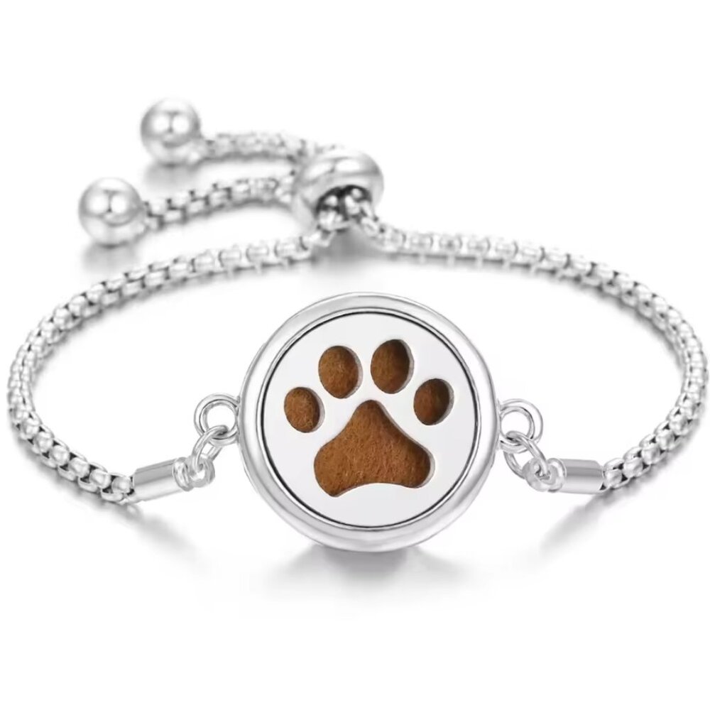 Paw prints aromatherapy bracelet